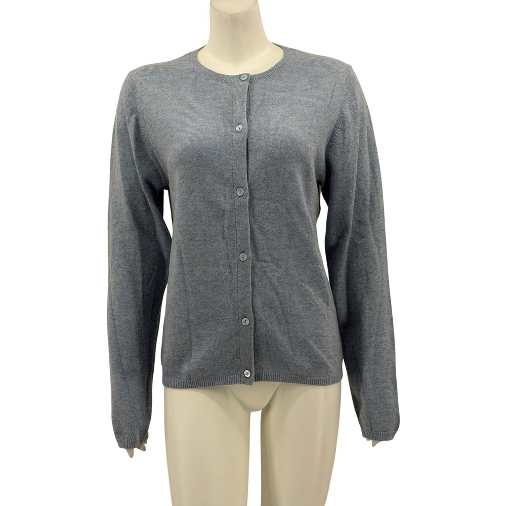 The Shirt Rochelle Behrens Sweater Womens Large Blue Cashmere Cardigan Luxury